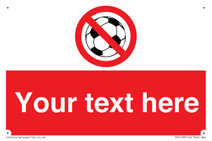 Custom No Ball Games Sign